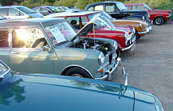 Evening car show