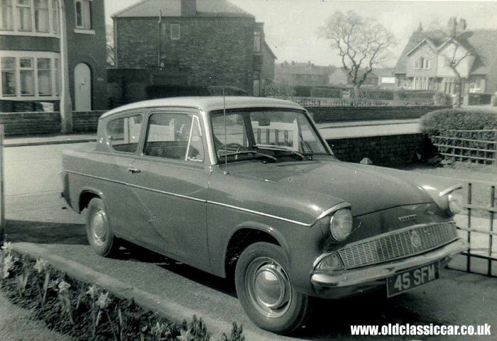 Anglia 105E a British car from the 1960s Ford Anglia the'anglebox'