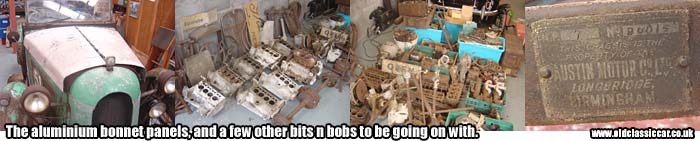 Some of the Austin 7 spare parts