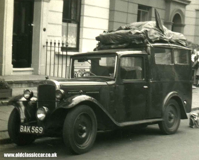 Photograph no2 shows the Austin 10 4 van and the tents erected 