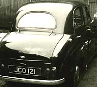A black Austin A30