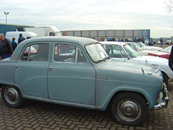 Austin A50 seen at Donington