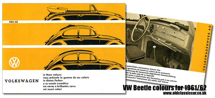 Colours for the VW Beetle