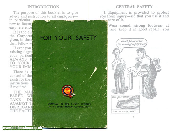 Safety booklet produced by the British Motor Corporation