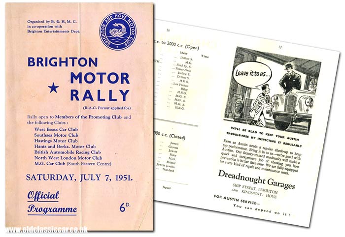The Brighton Motor Rally of 1951