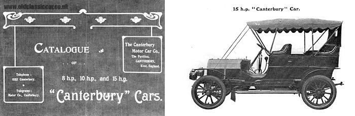A catalogue for Canterbury Cars