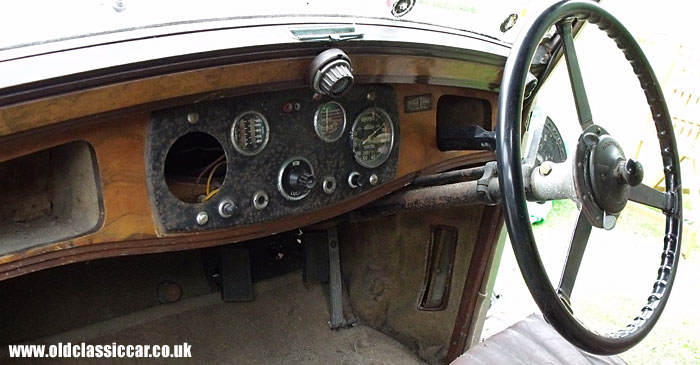 The Daimler's dashboard