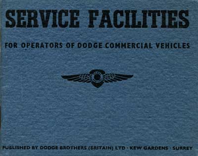 Dodge service book