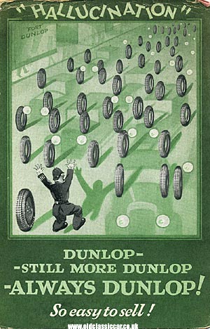 Dunlop tyre blotter