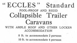 Collapsible trailer caravans