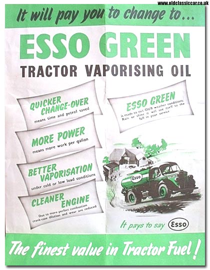 Esso tractor fuel poster