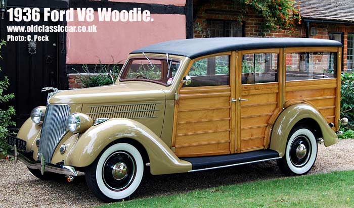 The restored Ford V8 woodie