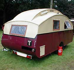 A great example of a vintage 1930s caravan!