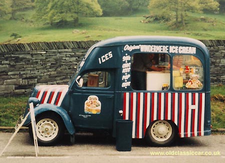 Photographed in the 1980s was this Fordson E83W van in the Lake District