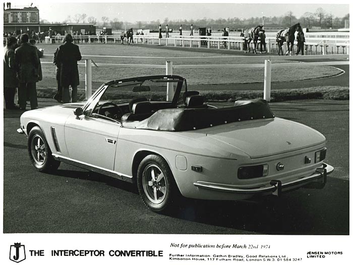 1974 Jensen Interceptor convertible