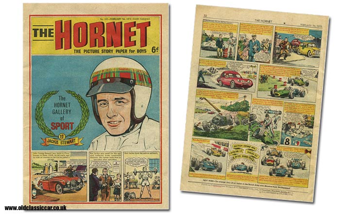 A comic featuring racing driver Jackie Stewart