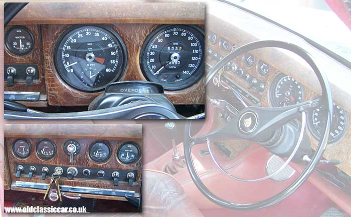 The S-Type's dashboard