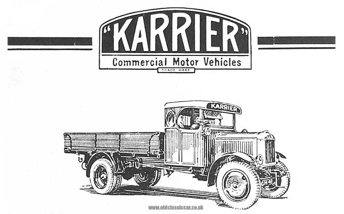 A vintage Karrier lorry