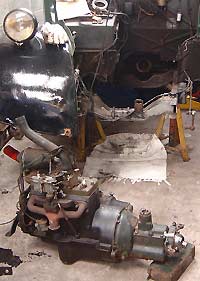 Engine and gearbox removed