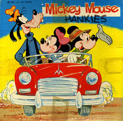 Box lid from the set of Mickey Mouse hankies