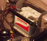 Modern battery in an old car