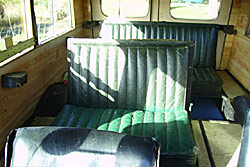 Morris Y Van interior with seats up