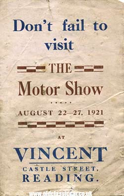 The Austin car motorshow of 1921