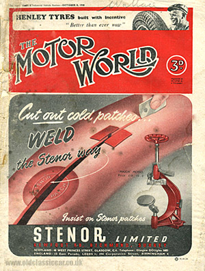 Cover of The Motor World magazine 1948