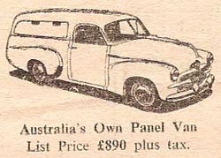 Holden Panel Van