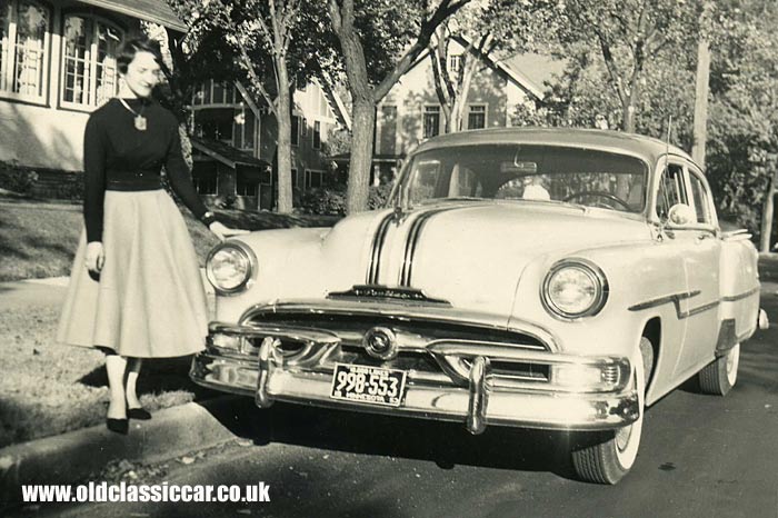 A Pontiac sedan of the early 50s
