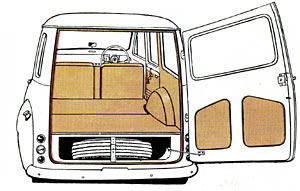 Single rear door on the estate version
