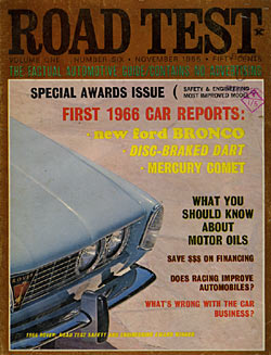 Cover from Road Test magazine