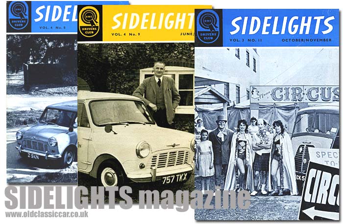 Three copies of the BMC Sidelights magazine