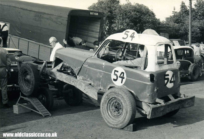 A historic stock car based on a Ford