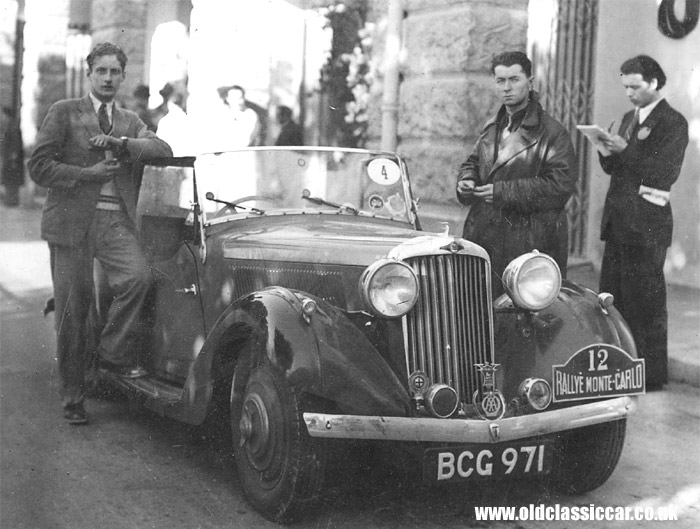A pre-war Talbot on the Monte Carlo rally