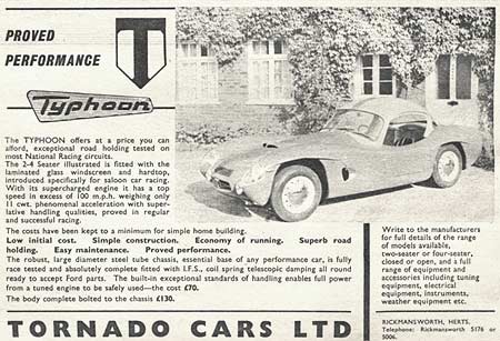 Tornado Cars in 1959