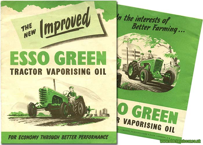 Brochure for Esso TVO tractor fuel