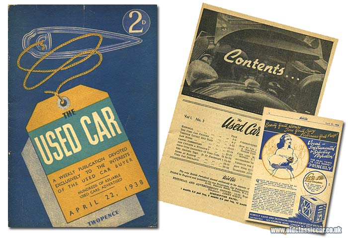 A pre-war copy of The Used Car magazine