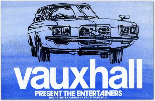Leaflet describing 1970s' Vauxhall radios