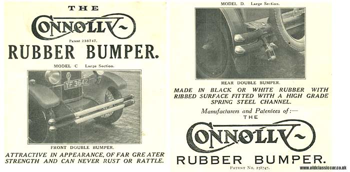 The Connolly rubber and steel car bumper