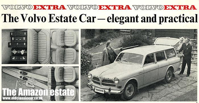 Volvo 220 series estate car press picture from 1964