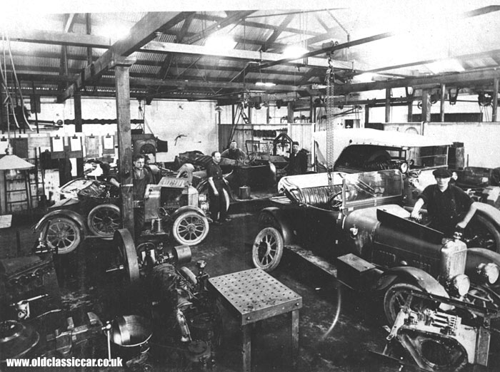 A vintage workshop / garage in use
