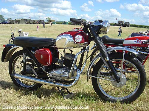 1950s BSA motorcycle picture