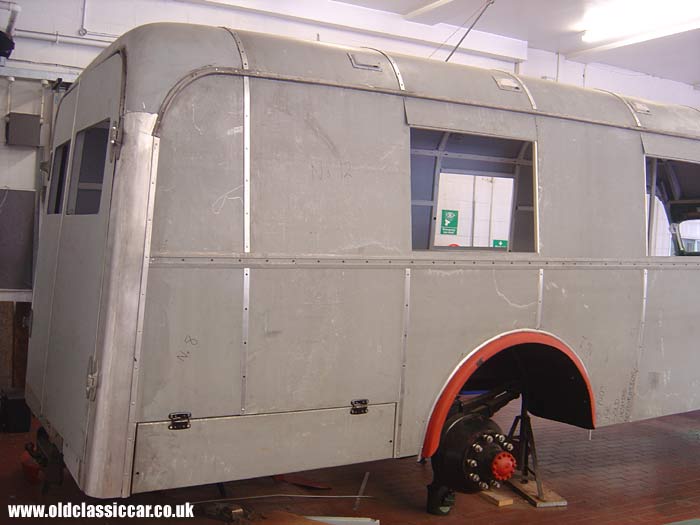 Rear view of the coachwork with both doors in place