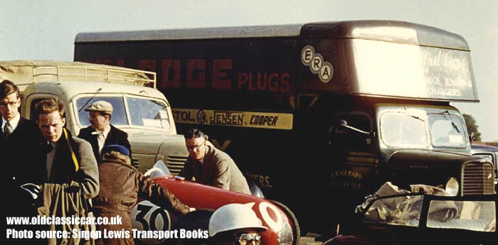 Bob Gerard's racing car transporter