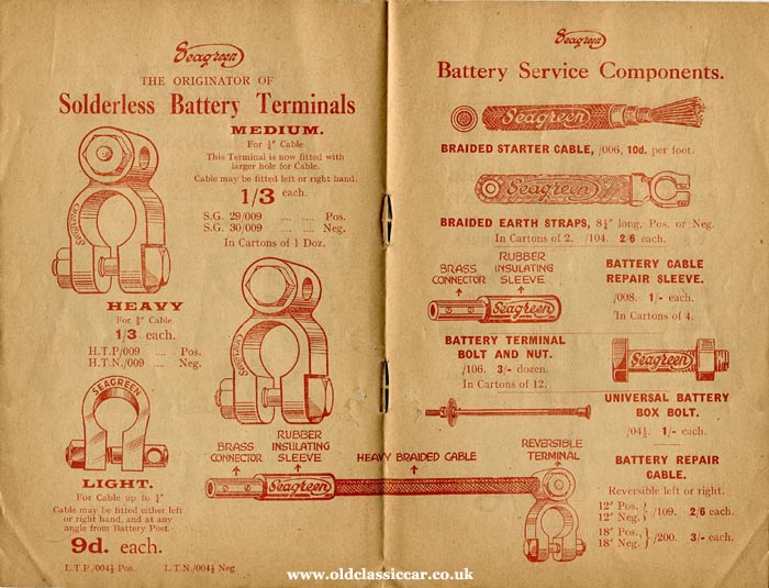 Battery cables and terminals
