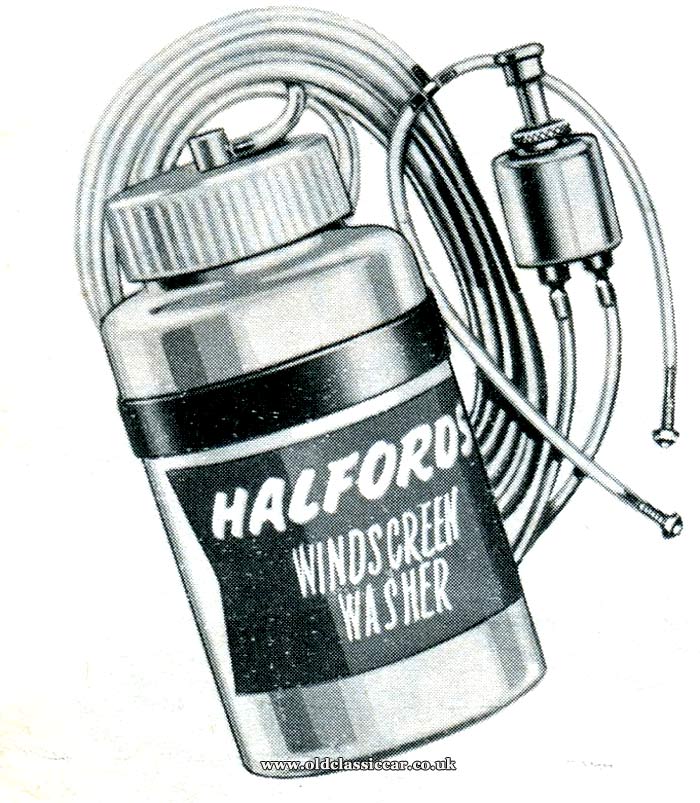 A Halfords screenwasher kit from 1966