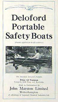 Cover for the Marston Deloford Portable Safety Boat catalogue