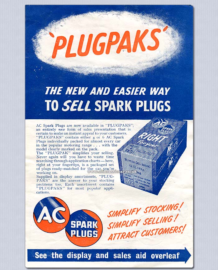 Packs of AC spark plugs