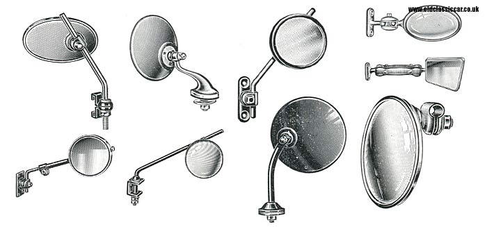 Raydyot mirrors of the late 1950s